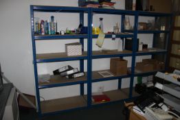 3 x Bays of shelving