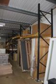 4 x Bays of Link 51M pallet racking to mezzanine, comprising 5 x 3.6m uprights, 18 x 2.4m crossbeams