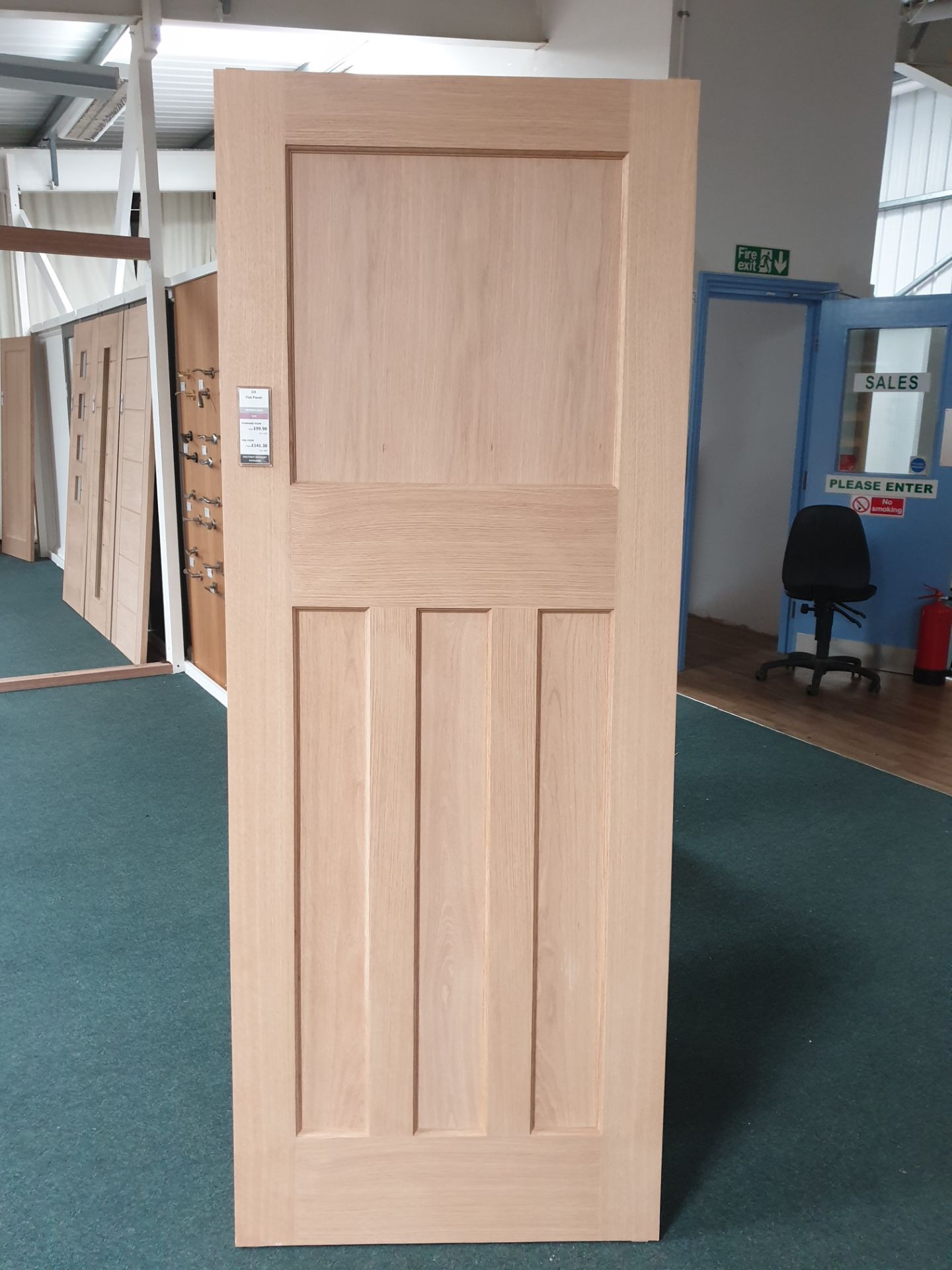 3 x DX 4 Flat Panel Fire Door AWOFPDX4P33FD 78”x33”x44mm - Lots to be handed out in order they are