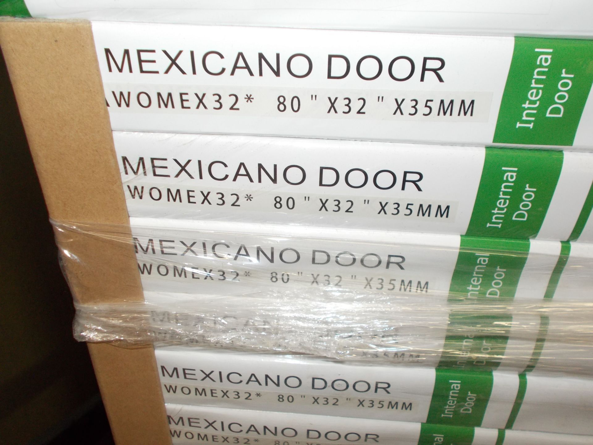 7 x White Oak Mexicano Door AWOMEX32 80”x32”x35mm - Lots to be handed out in order they are stacked, - Image 3 of 3