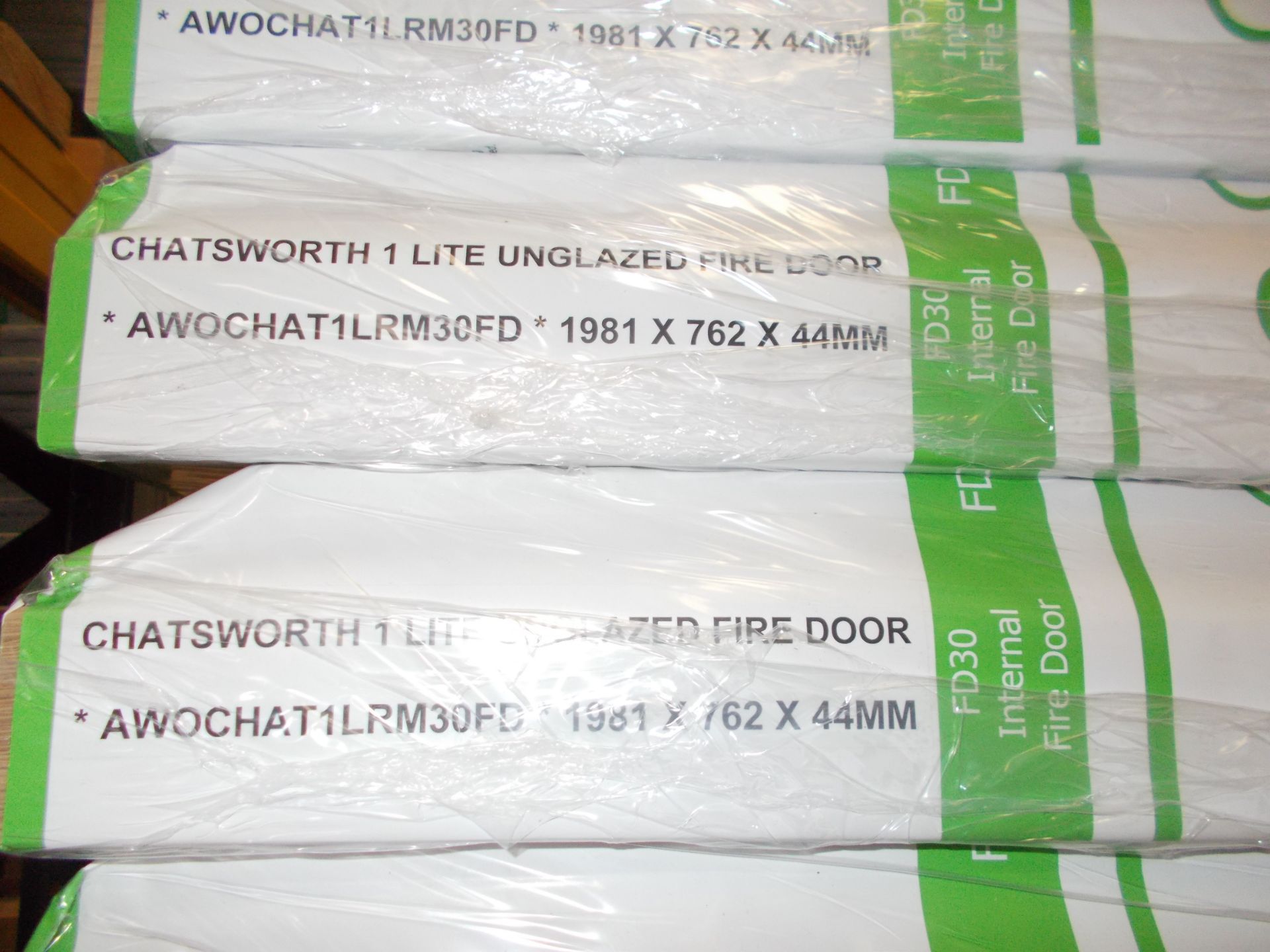 2 x Chatsworth 1 Lite Unglazed FD30 Internal Fire Door, AWOCHAT1LRM30FD, 1981x762x44mm - Lots to - Image 3 of 3