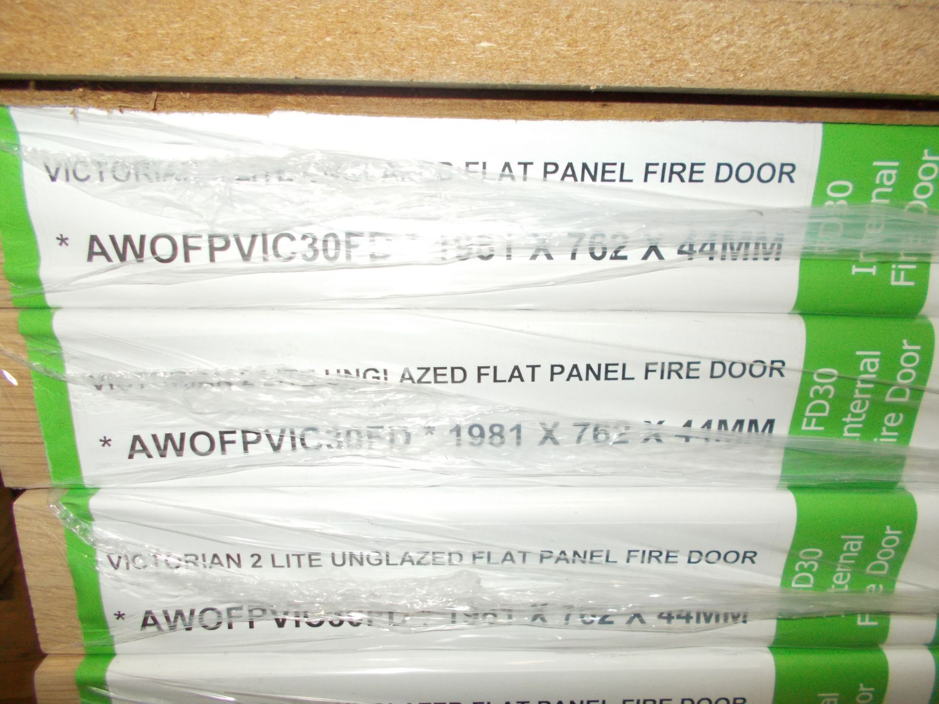 11 x Victorian Lite Unglazed Flat Panel FD30 Internal Fire Door,AWOFPVIC30FD, 1981x762x44mm - Lots - Image 3 of 3