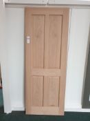 7 x WHITE OAK Maidenborough 4PFD30 AWOMA14P33FD 78”x33”x44mm Internal Door - Lots to be handed out
