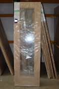 4 x Pattern 10 Glazed Fire Door AWODERWENT27CLRF, 78”x27”x44mm