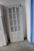 2 x White unglazed Edwardian external doors, 1981mm x 760mm x 44mm