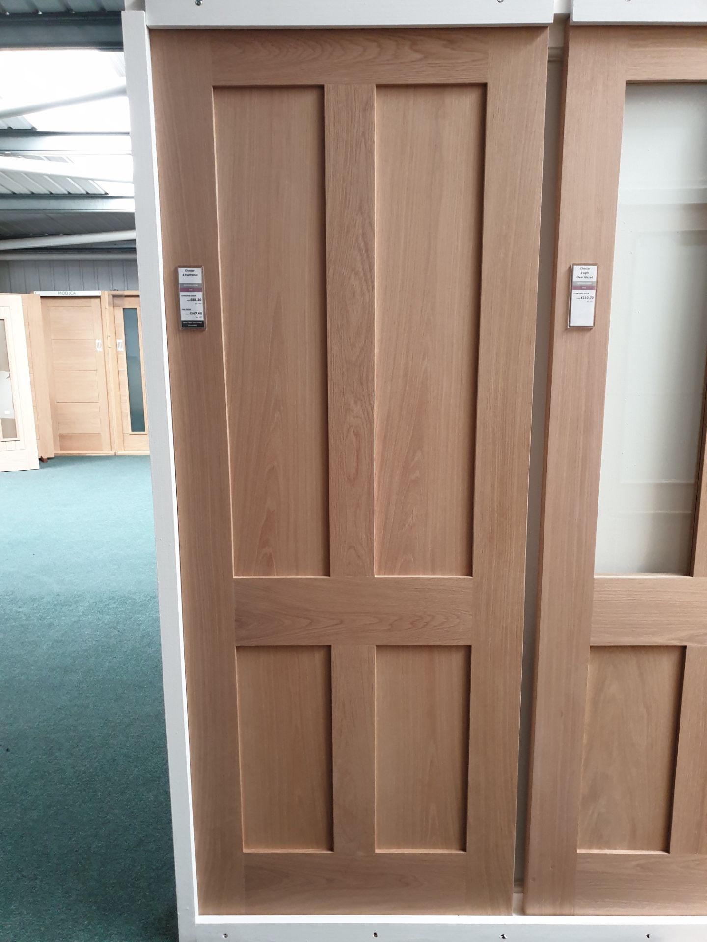 4 x Chester 4 Panel Internal Fire Door CHE4P27FD, 78”x27”x44mm - Lots to be handed out in order they