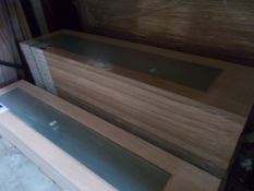 2 x External Pattern10 DGOPATT1021 78”x21”x44mm External Fire Door - Lots to be handed out in