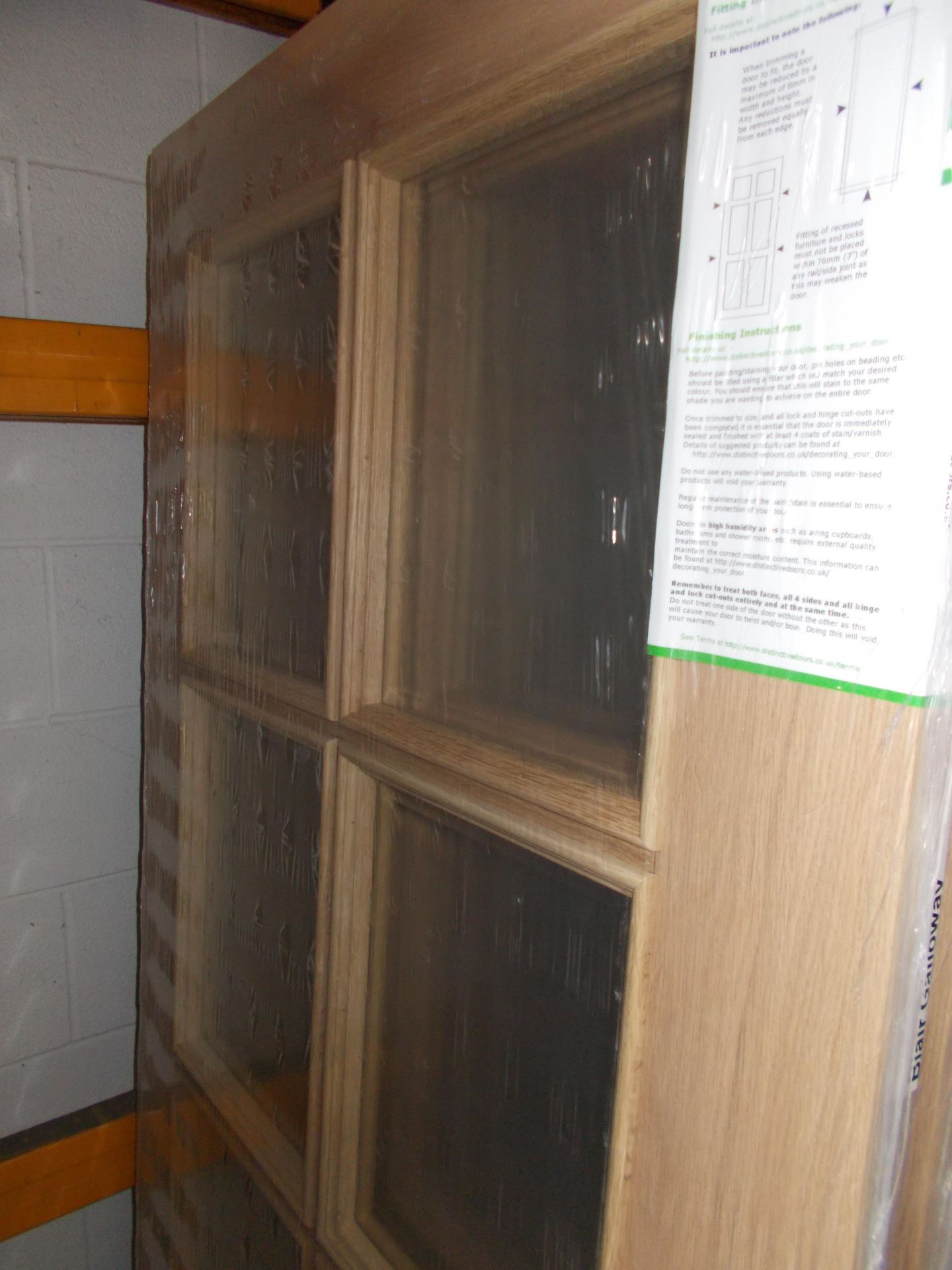 Large Assortment of Doors to Bottom of 2 x Bays of Racking Comprising: Derwent Clear Glazed Internal - Image 8 of 8