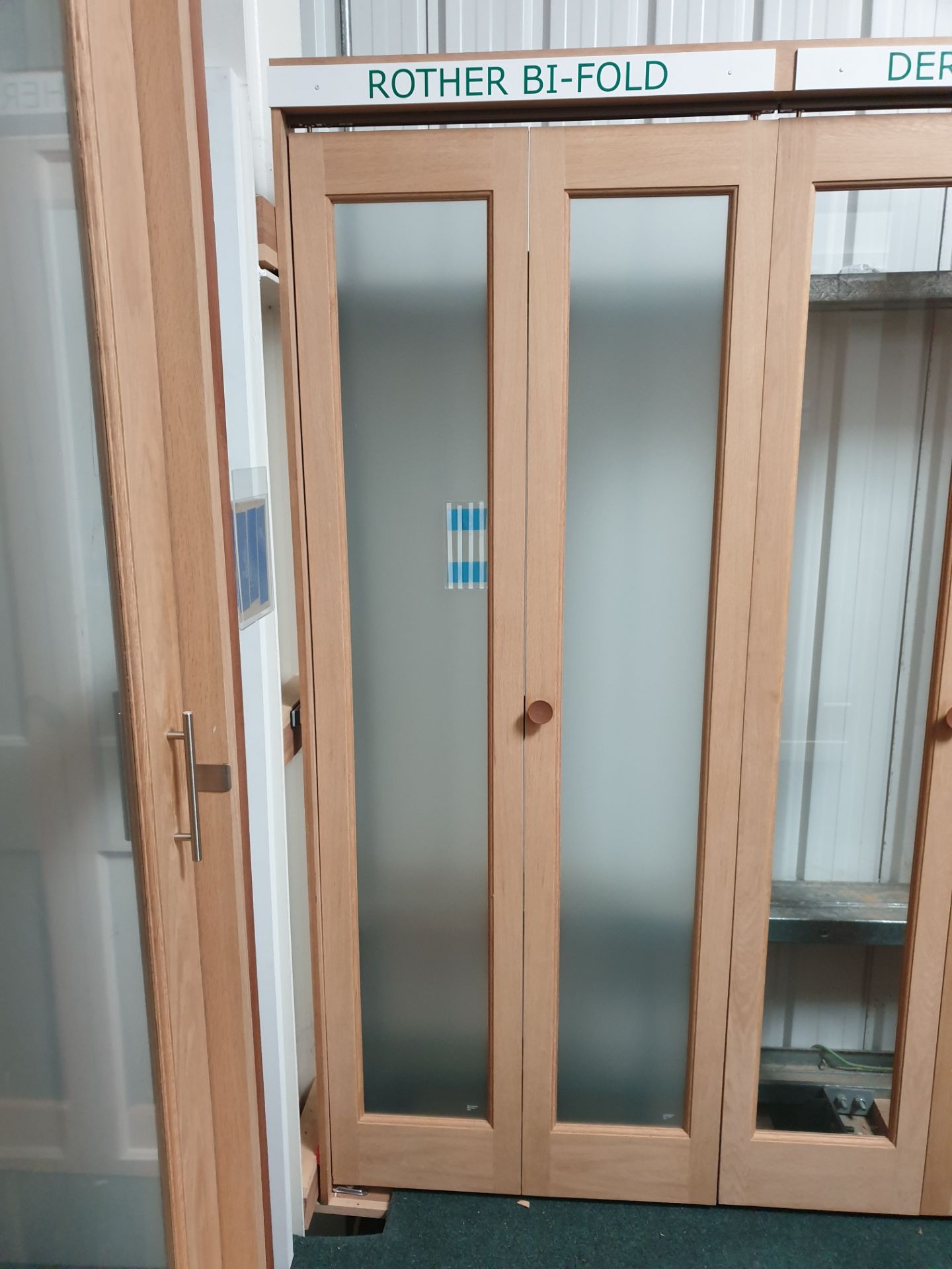 8 x Rother Satin Glazed Bi Fold BFROT30 1936x758x35mm Internal Door - Lots to be handed out in order