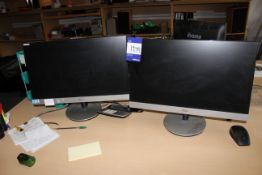 2 x AOC LCD monitors