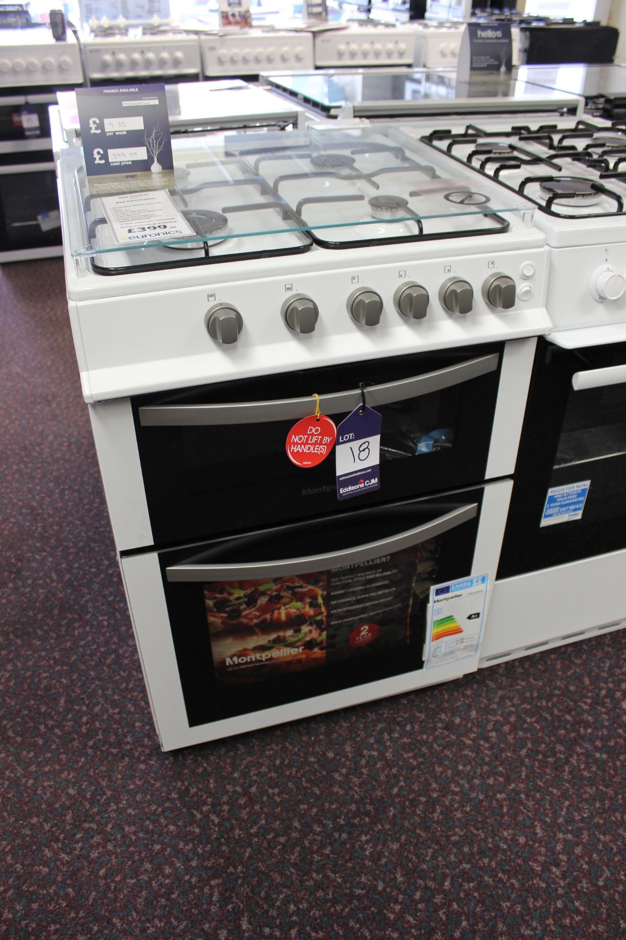 Montpellier Double Oven Gas Cooker MDG60W1 Rrp. £399.99