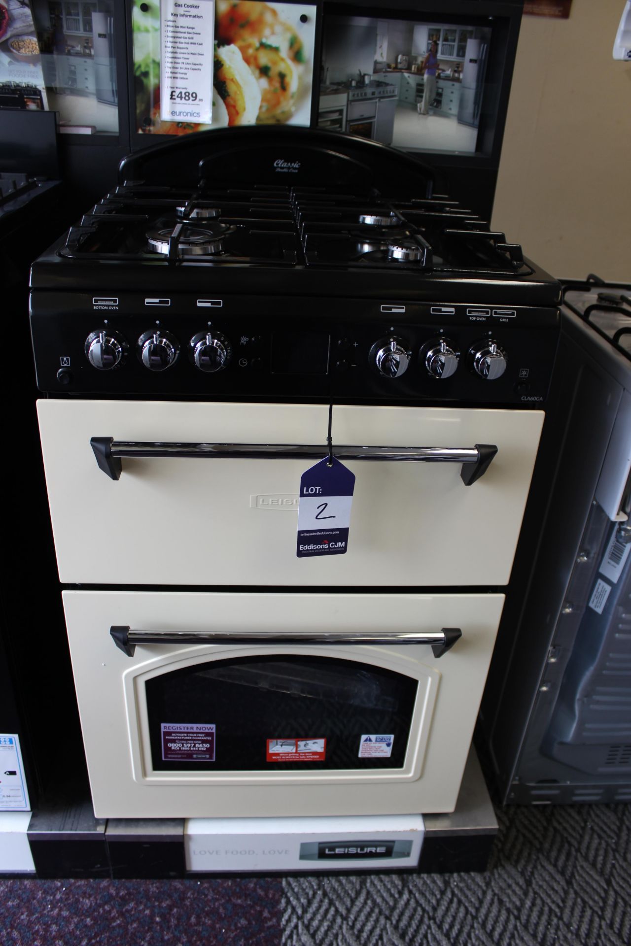 Leisure CLA60GAC 60cm Gas Mini Range Cooker Rrp. £489.99