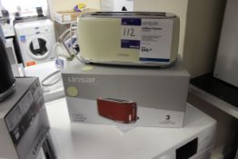 Linsar 4 Slice Toaster KY832CREAM Rrp. £49.99