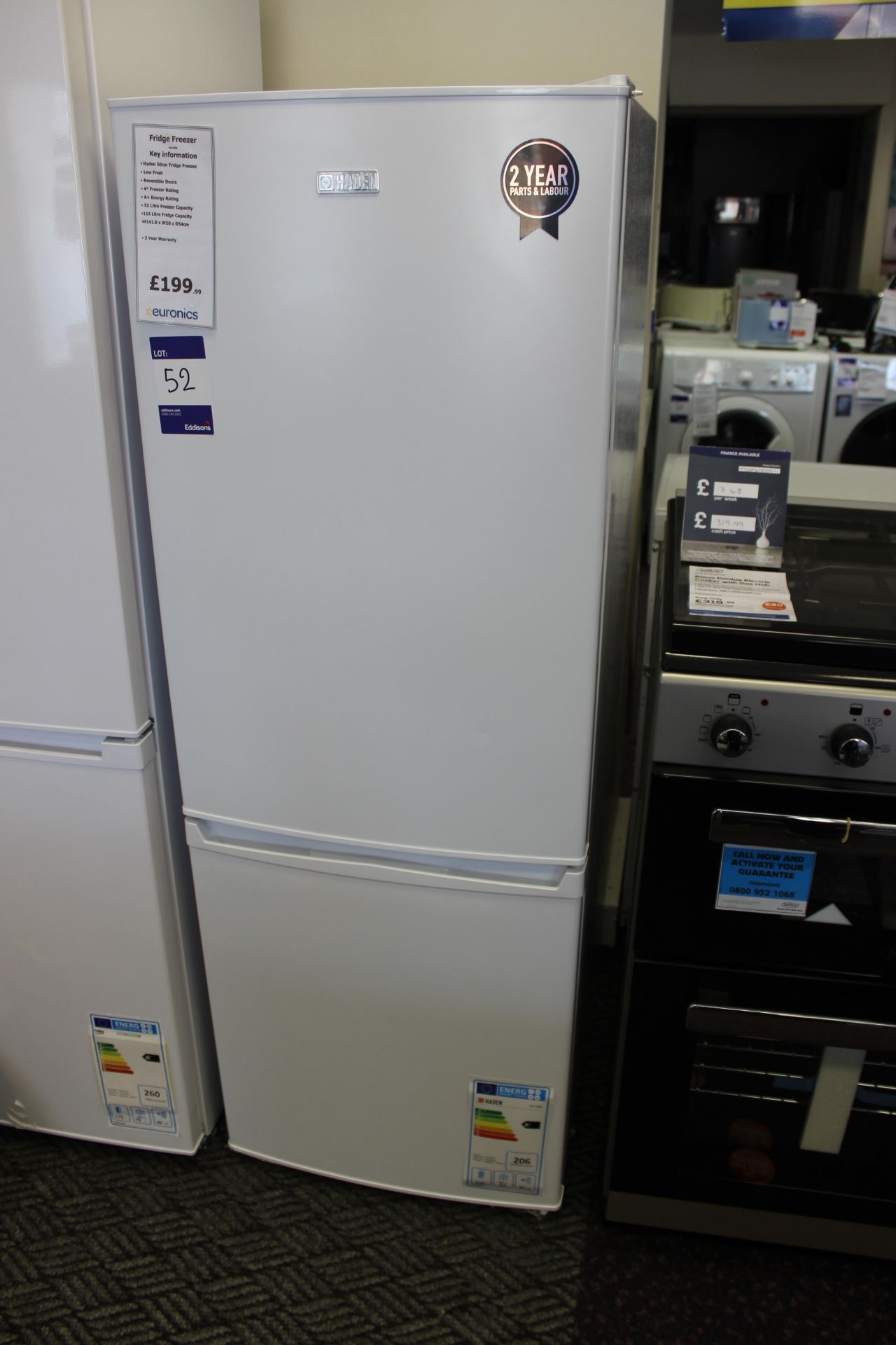 Haden 50cm Fridge Freezer HK139W, Rrp. £199.99