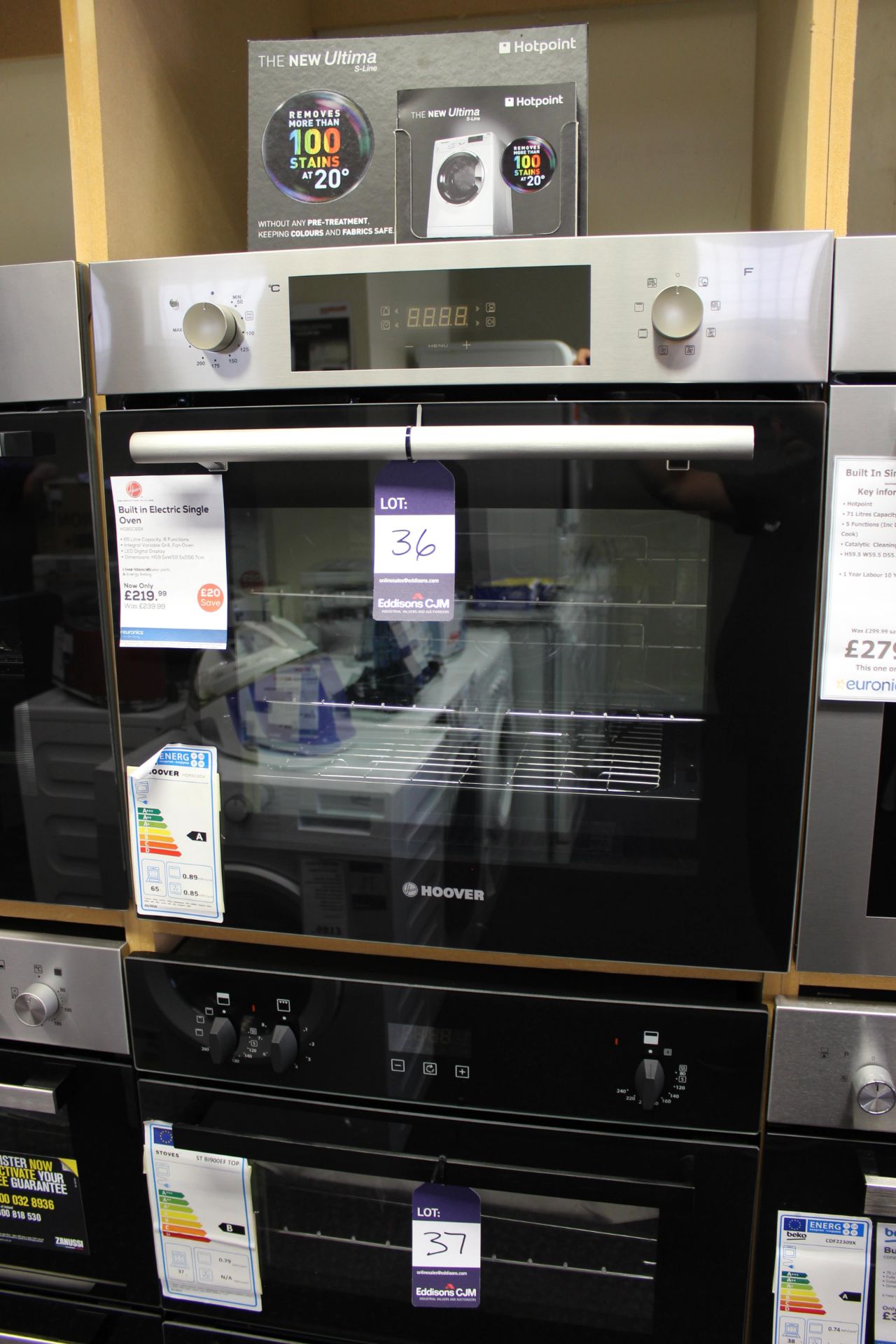 Hoover Built In Electric Single Oven H08SC65X, Rrp. £219.99