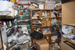 Contents of 20 Pigeon Hole Storage Unit including