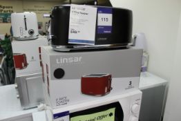 Linsar KY832BLACK 4 Slice Toaster Rrp. £49.99