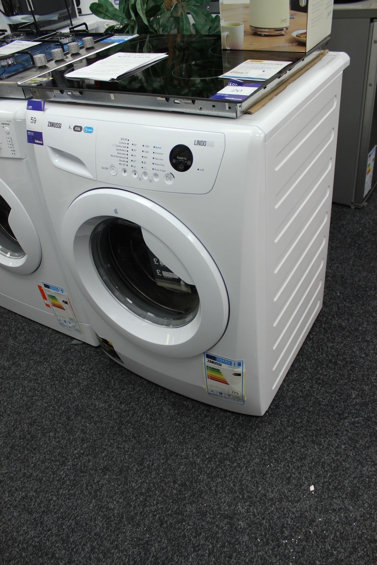 Zanussi Lindo3003 XXL 9kg Front Loading Washing Machine ZWF91283W Rrp. £319.00