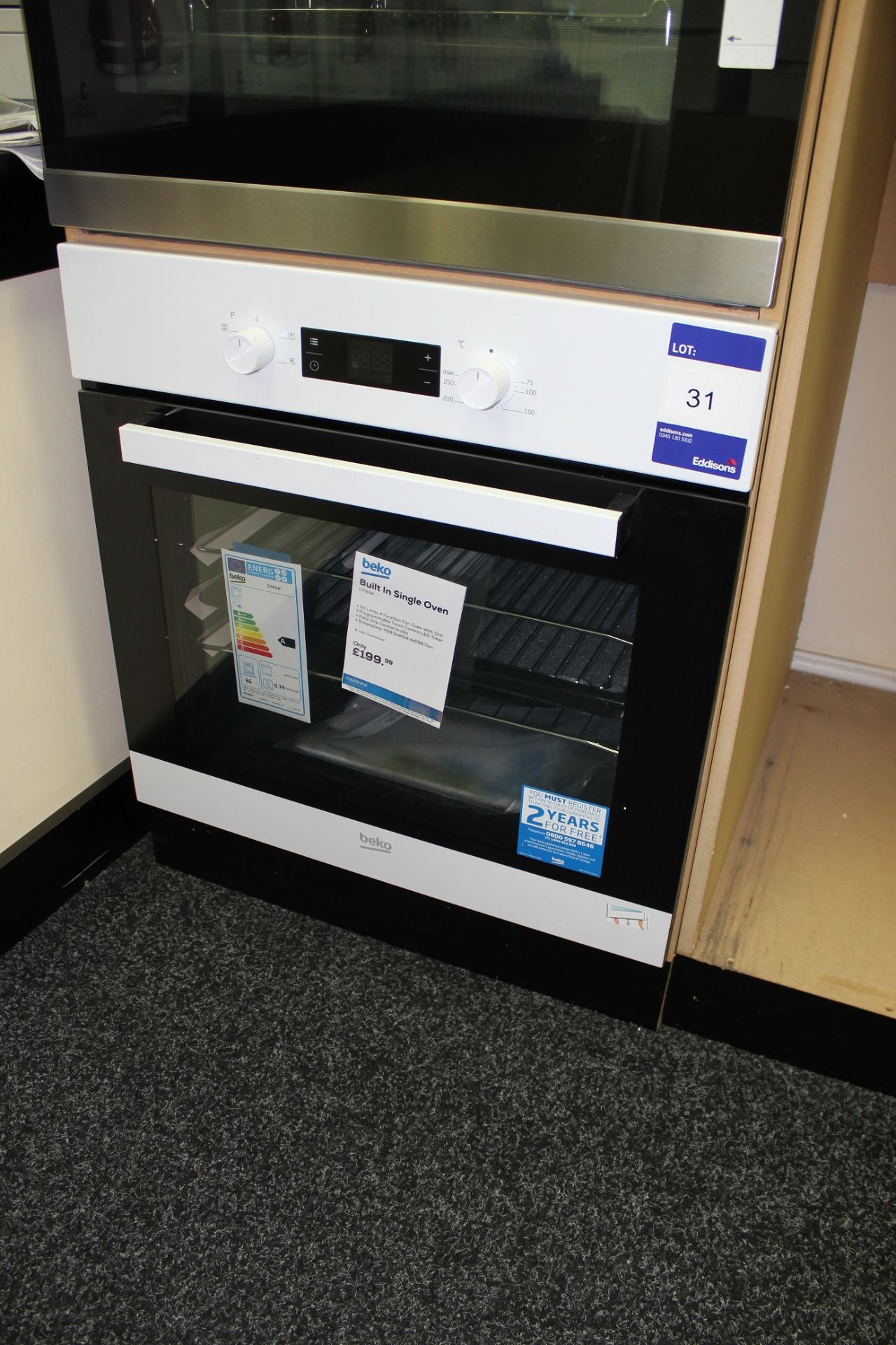 Beko Built In Single Oven CIF81W Rrp. £199.99