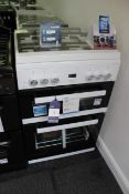 Beko EDG6L33W 60cm Double Gas Oven Cooker with 4 Burner Gas Hob Rrp. £399.99