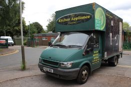 Ford Transit 90 T350 Luton Van with Tail Lift Registration FG02 WSU, 119,122 Miles, MOT 17.03.