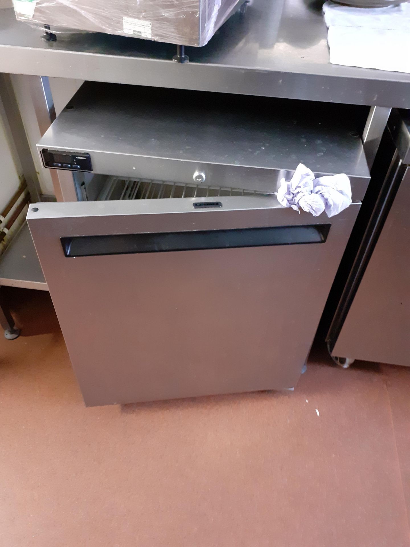Williams stainless steel undercounter refrigerator