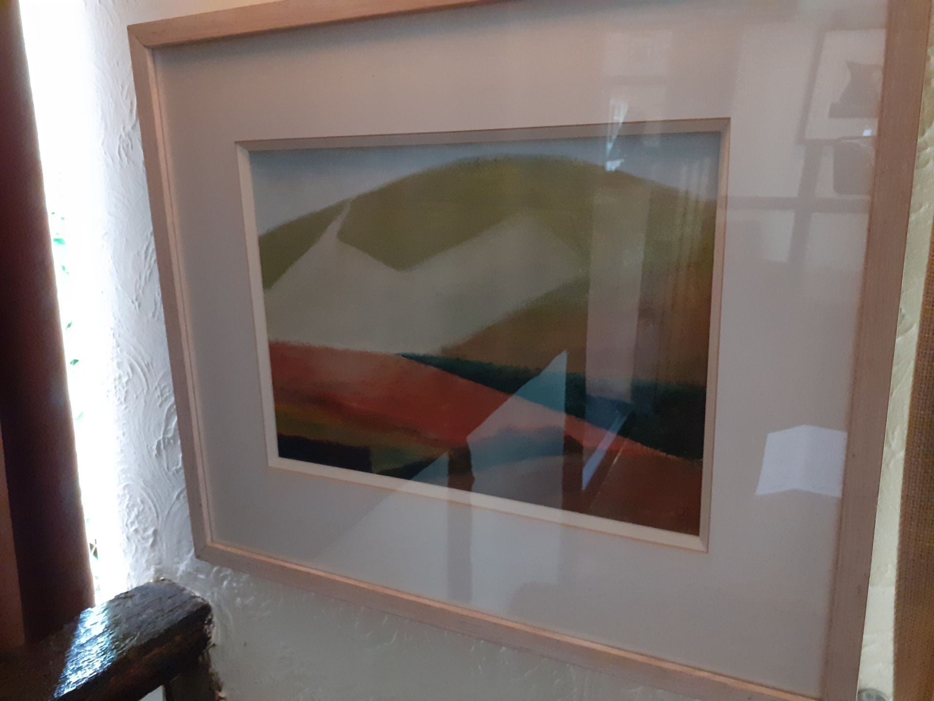 Penny Turnbull 'Salcombe' framed print, Filim Ejan 'landscape' painting and limited edition Bryan Il - Image 2 of 4