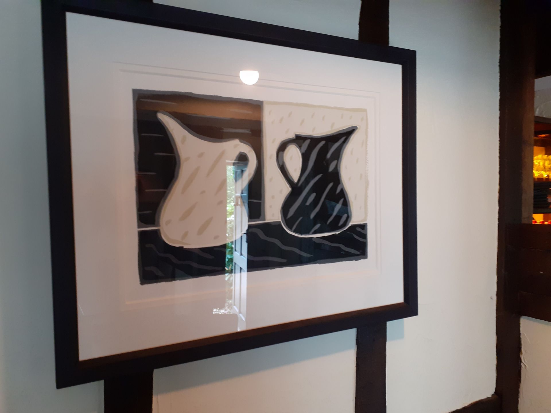 Penny Turnbull 'Salcombe' framed print, Filim Ejan 'landscape' painting and limited edition Bryan Il - Image 3 of 4