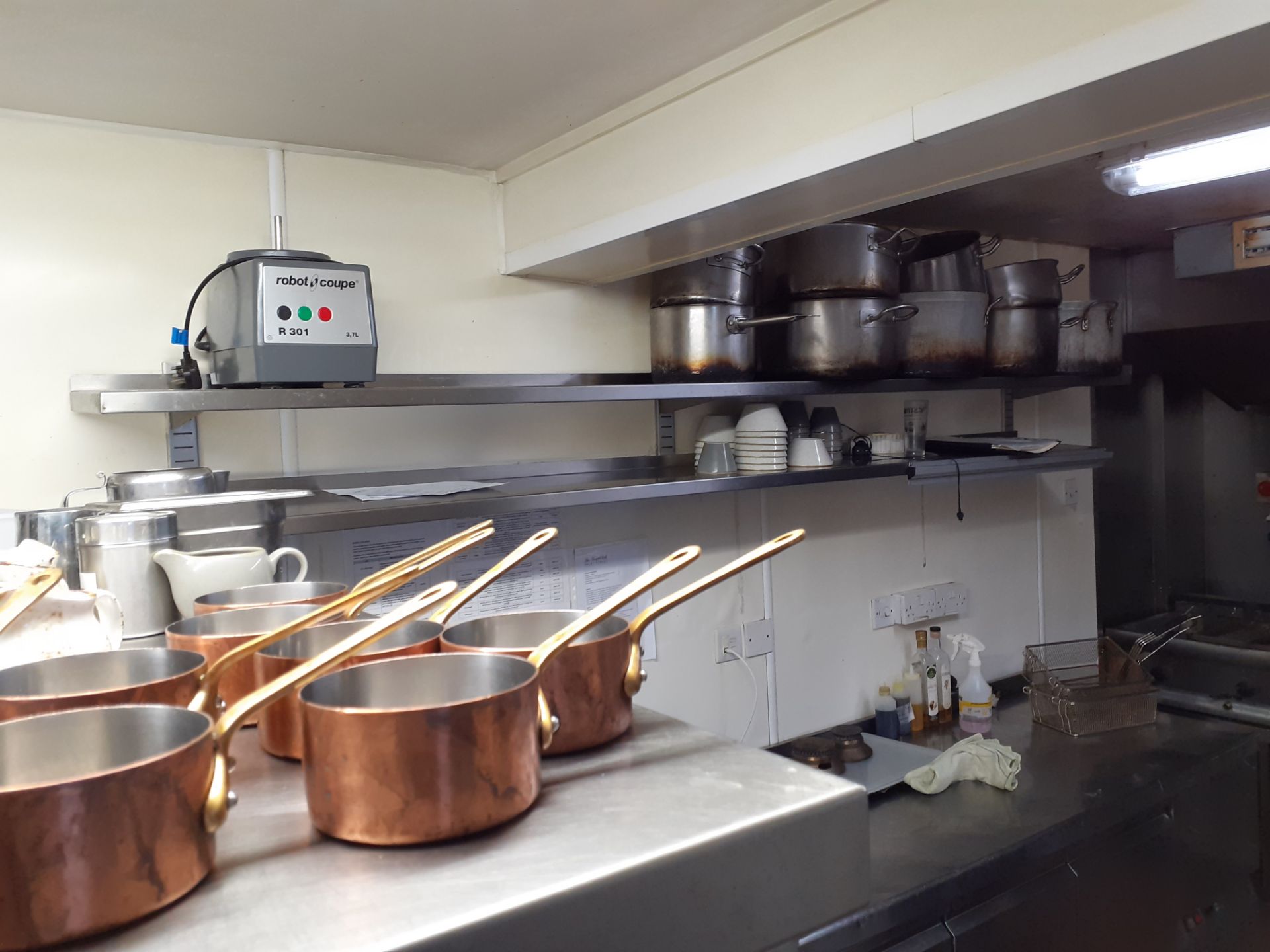 4 Stainless steel wall mount shelves - Image 2 of 2