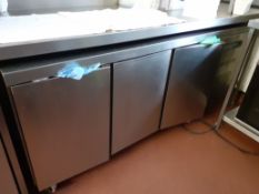 Sterlinge triple door counter refrigerator