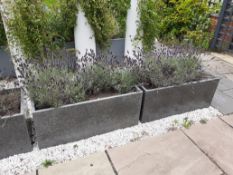 2 Granite troughs