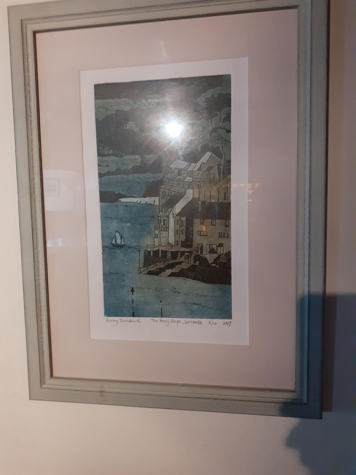 Limited edition print 'The Ferry Steps, Salcombe',