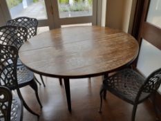 Chalon pine extending dining table