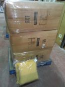 (P12) PALLET TO CONTAIN 64 x LARGE TESCO VALOUR CUSHION - OCHRE - NEW STOCK - RRP £19.99 EACH