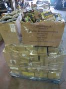 (B11) Pallet to contain a very large amount of assorted batteries. inc: AA, AAA ETC. Stock is