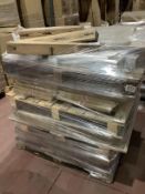 (P65) PALLET TO CONTAIN APPROX. 60 ITEMS OF KITCHEN STOCK TO INCLUDE: GLASS DOOR LANCASTER,