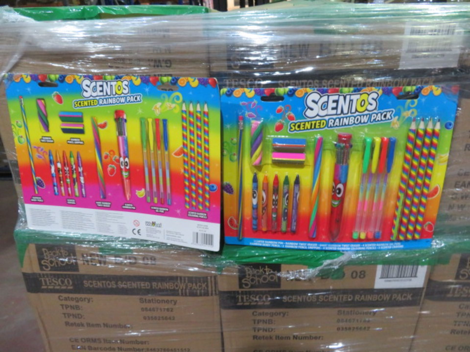 (P22) PALLET TO CONTAIN 144 x SCENTOS SCENTED RAINBOW STATIONARY BUMPER PACK - NEW - RRP £19.99 - Image 3 of 3