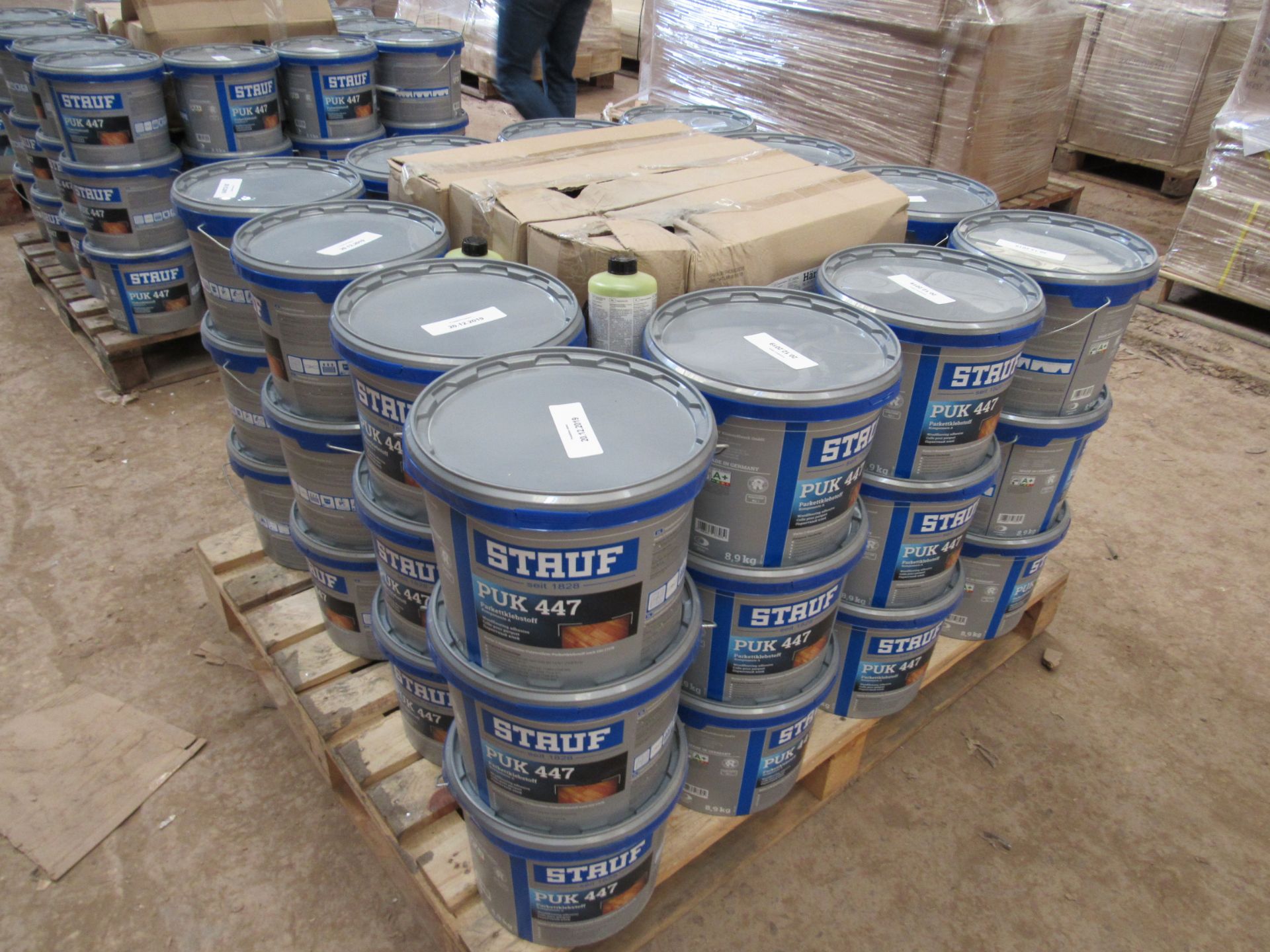 STAUF Puk447, Hard 2-component elastic polyurethane wood flooring adhesive, 36tubs 8.9Kg  (Unit