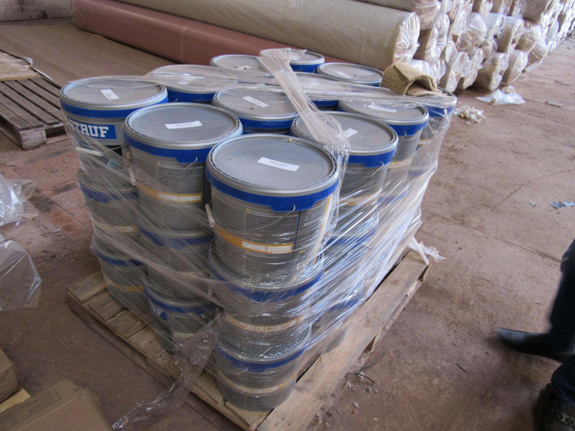 STAUF D8 Linoleum Adhesive, 36 tubs to pallet (Unit 1 , Kiveton Industrial Site, Manor Road,