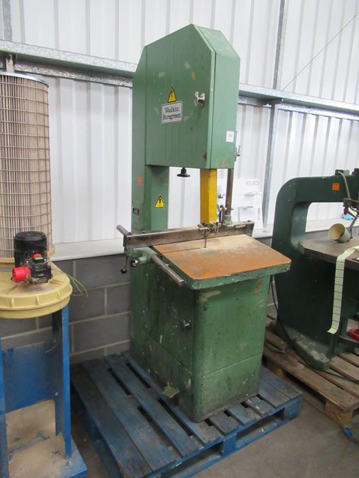 Wadkin Bursgreen 20BZE803700 Vertical Bandsaw 3 phase - Image 2 of 4