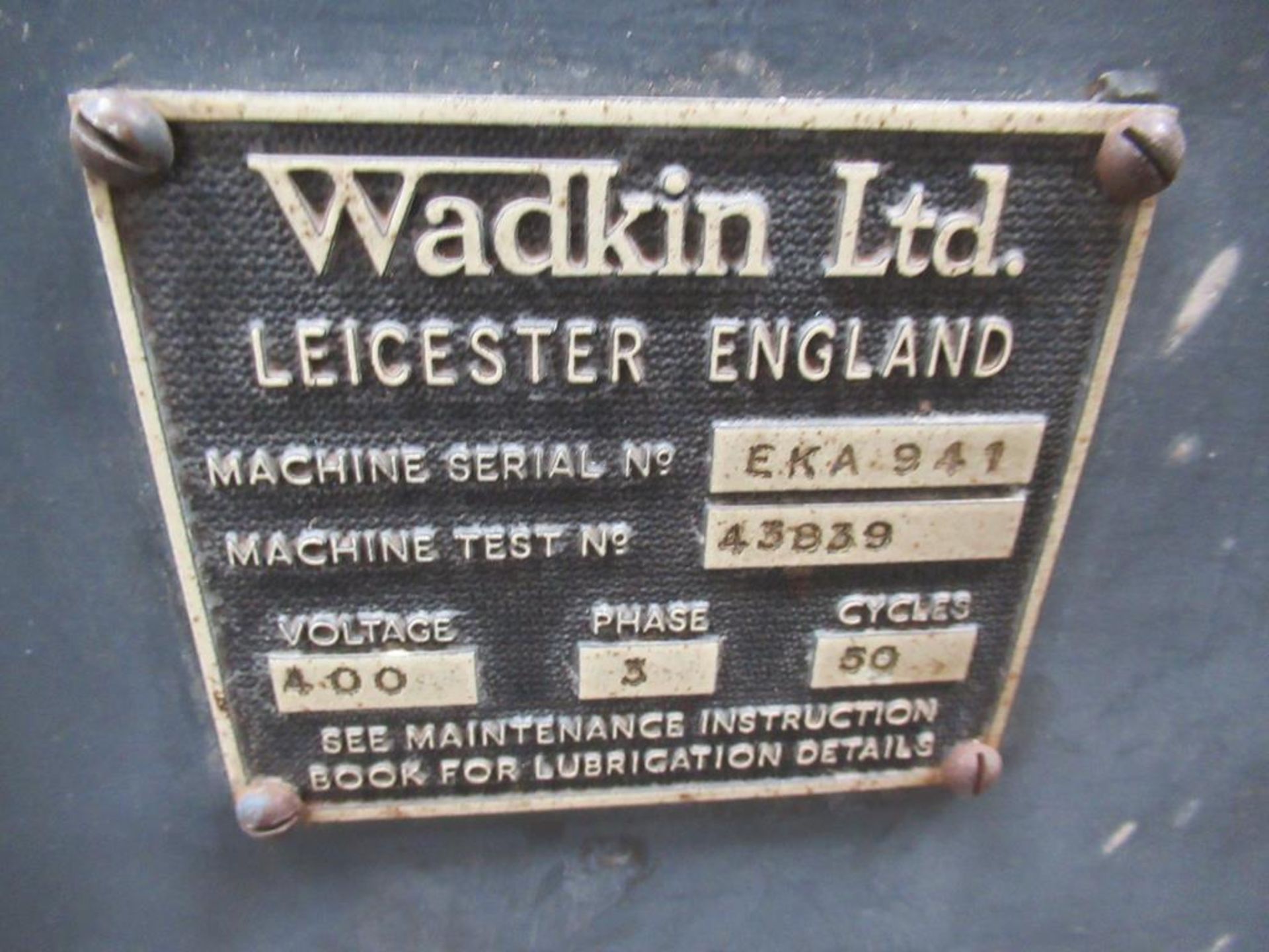 Wadkin EKA 4 head tenoning machine with brake 3 phase - Image 7 of 9