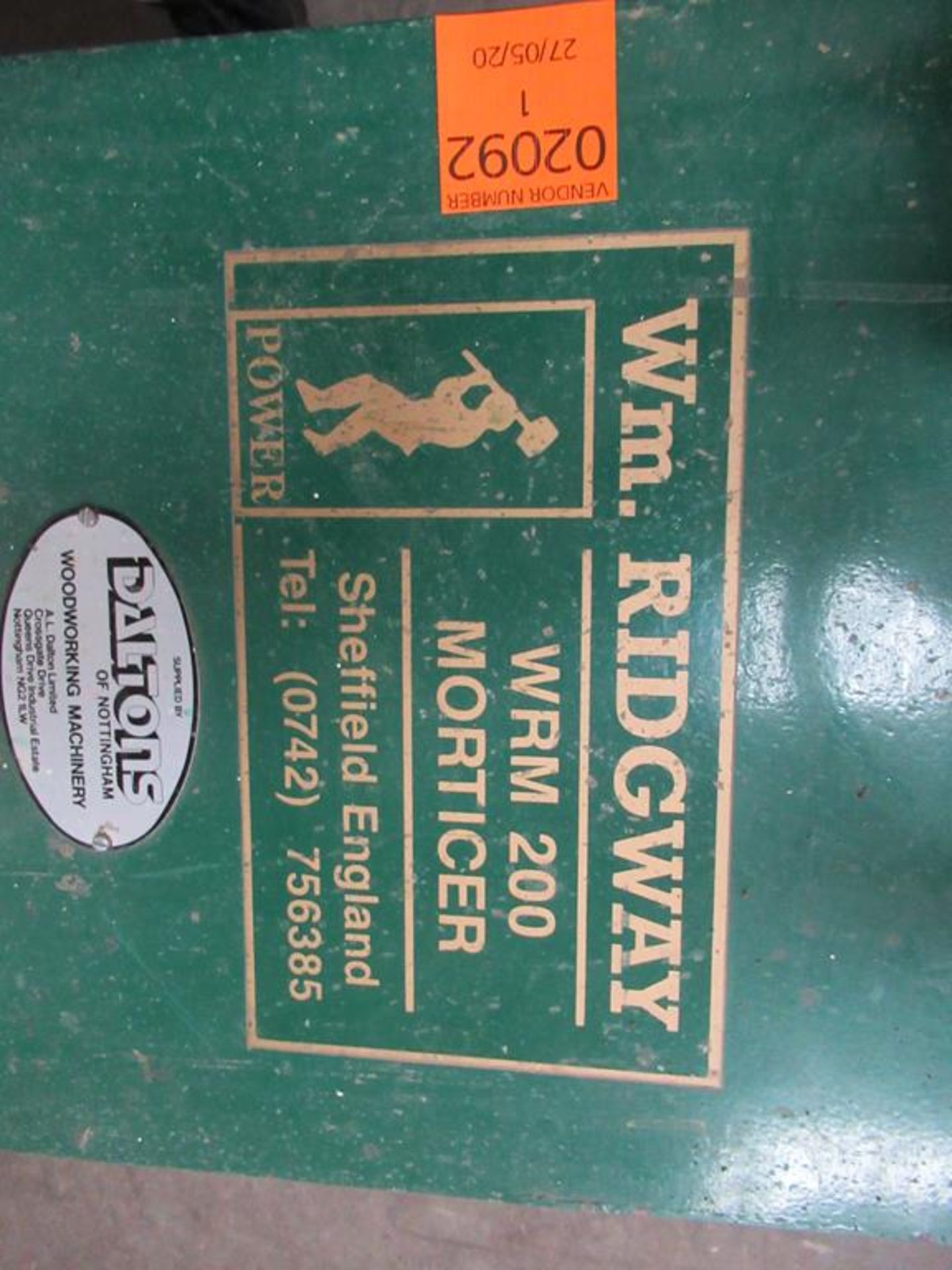 WM Ridgway WRM200 Morticer 240V - Image 3 of 5