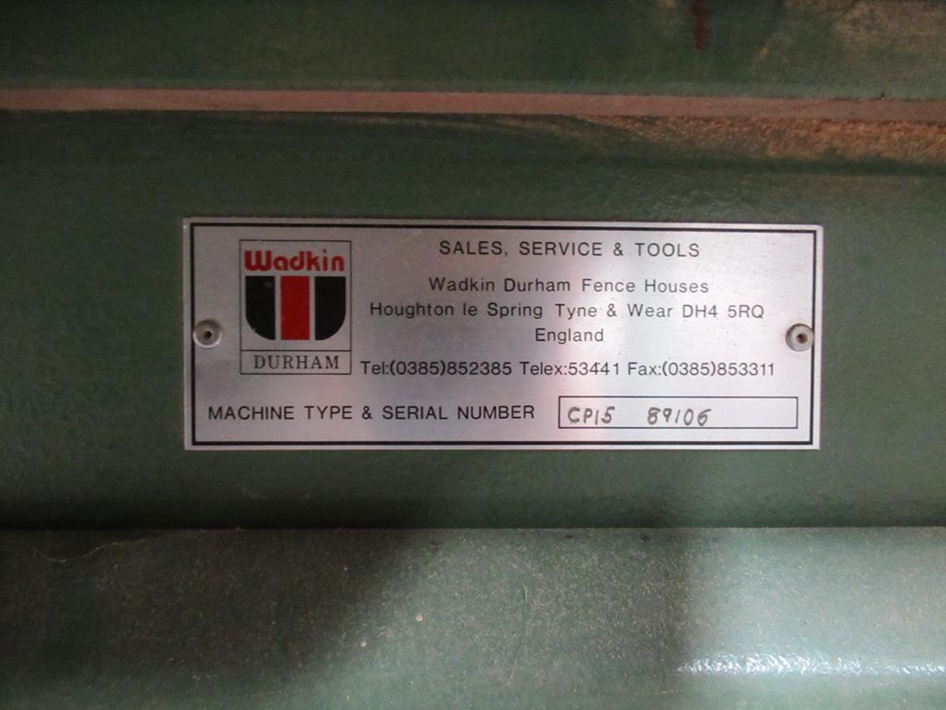 Wadkin CP15 Panel Saw Serial No89106 3 phase - Image 4 of 4