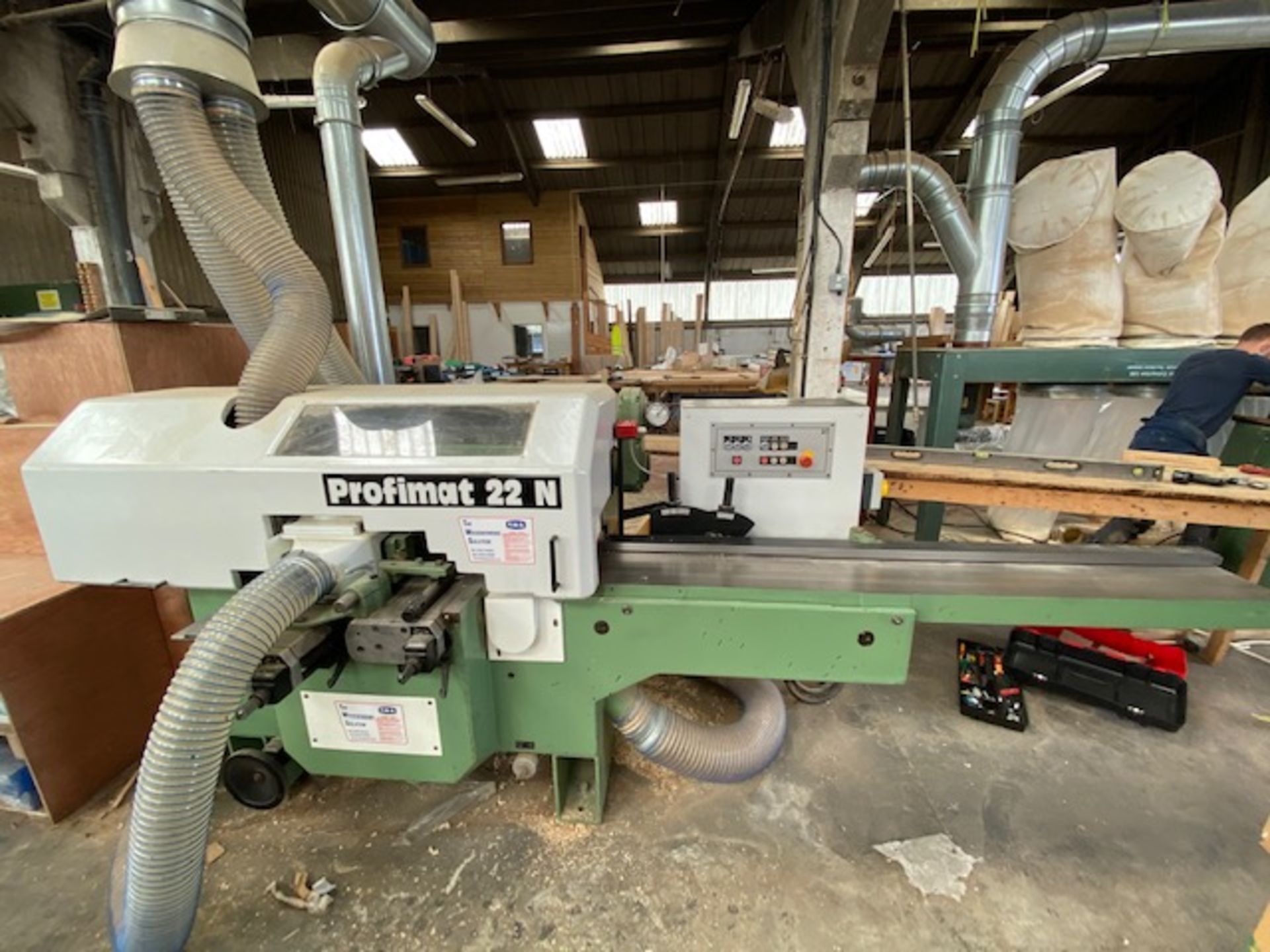 A 1990 Weinig Profimat P22N planer moulder