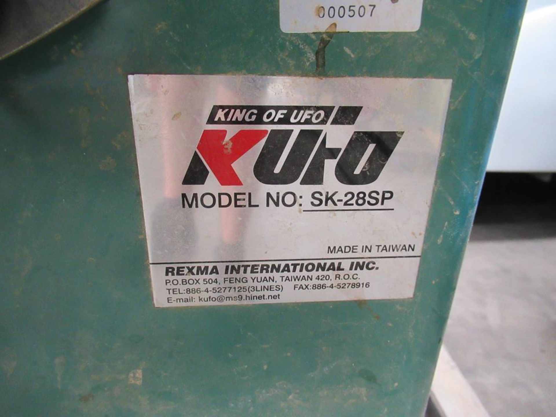 Kufo SK-28SP Spindle Moulder Serial No000507 240V - Image 2 of 4