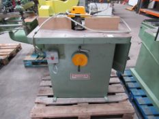 Sedgwick Spindle Moulder 900mm bed length 3 phase