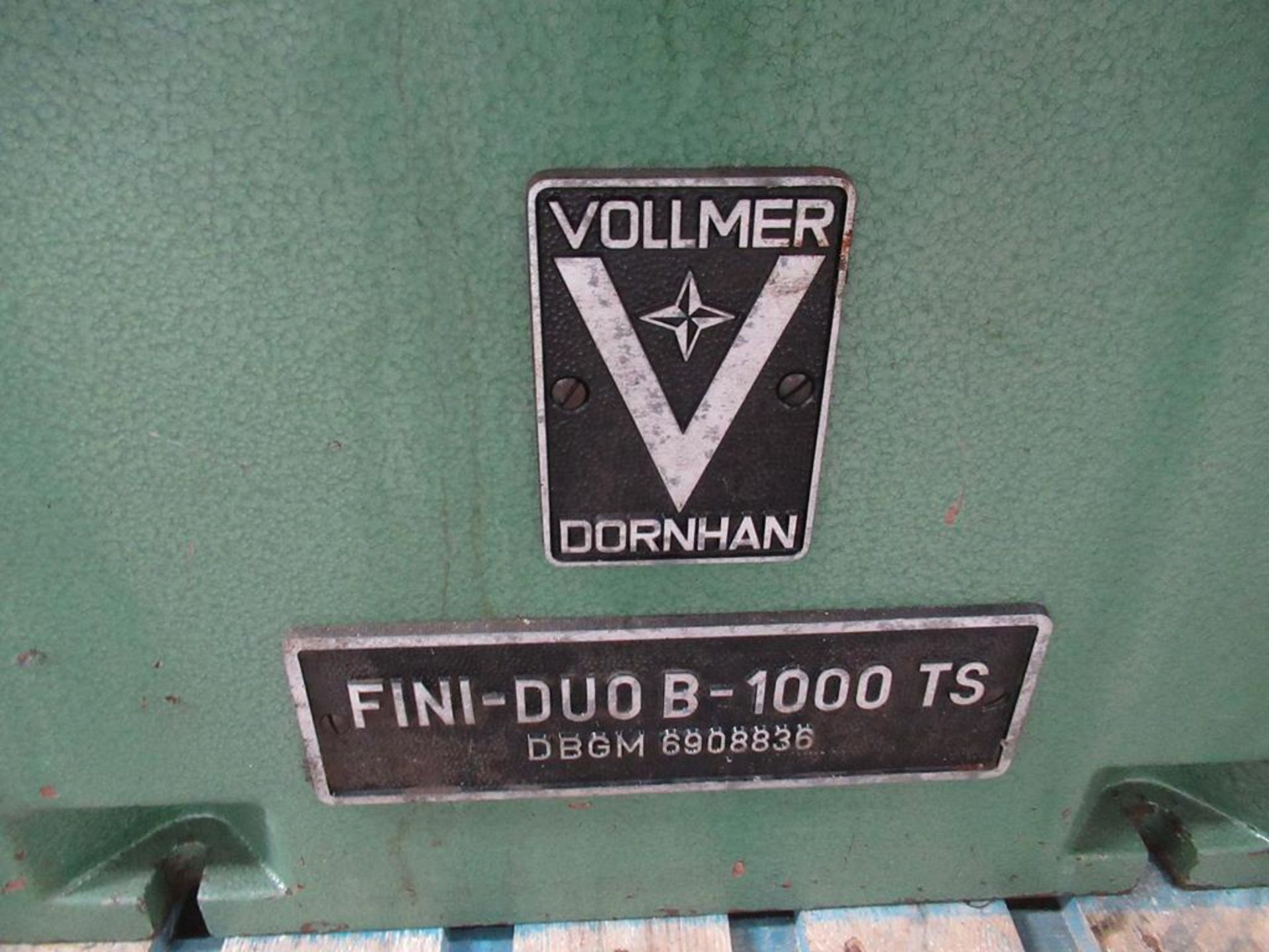 Vollmer Dorn Han Fini-Duob - 1000 TS Tool Sharpener Serial No 1065 3 phase - Image 2 of 6