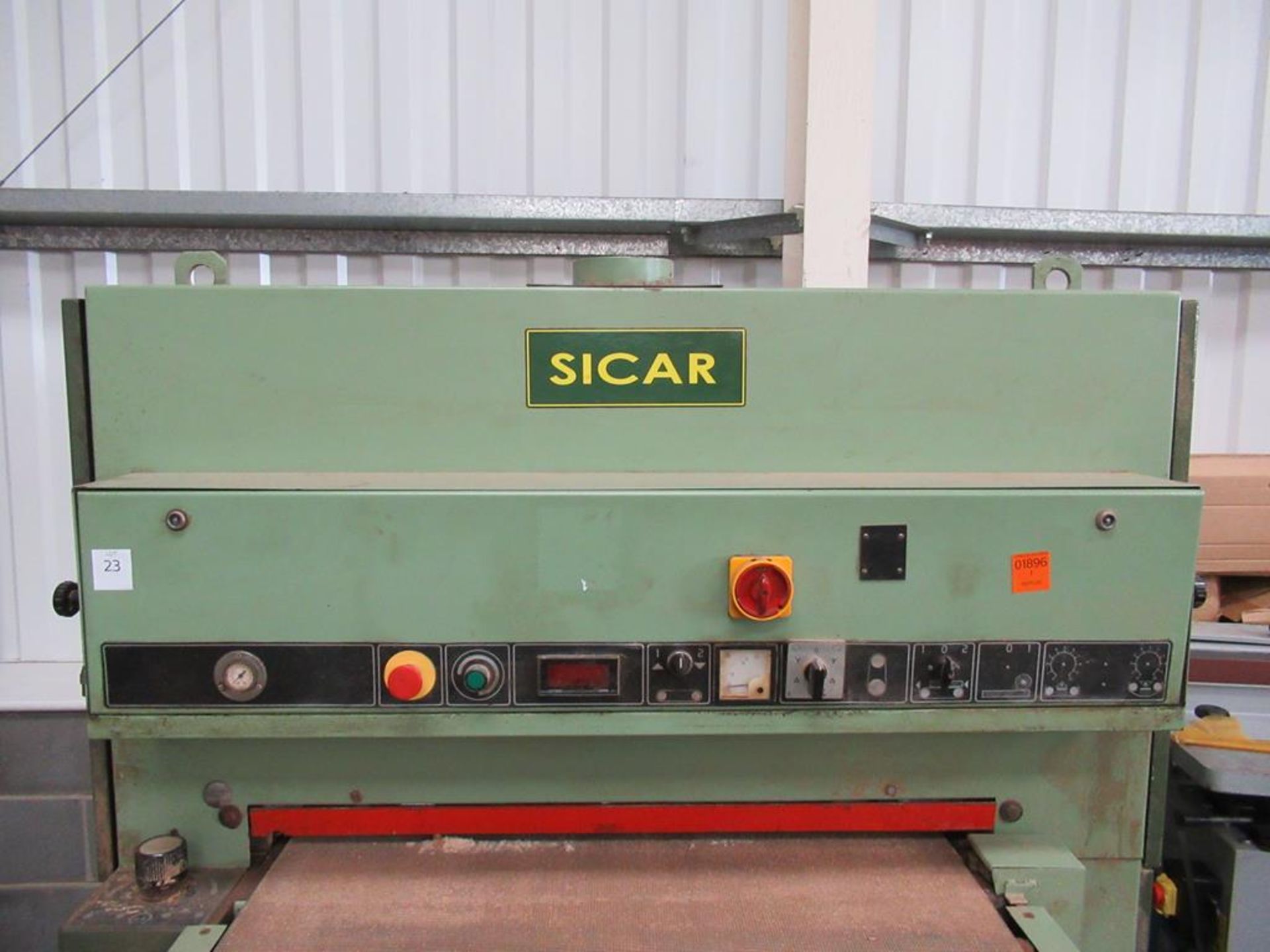 Sicar 7056 Metai 940mm wide Belt Sander YOM 06 with 3 spare belts 3 phase - Image 3 of 9