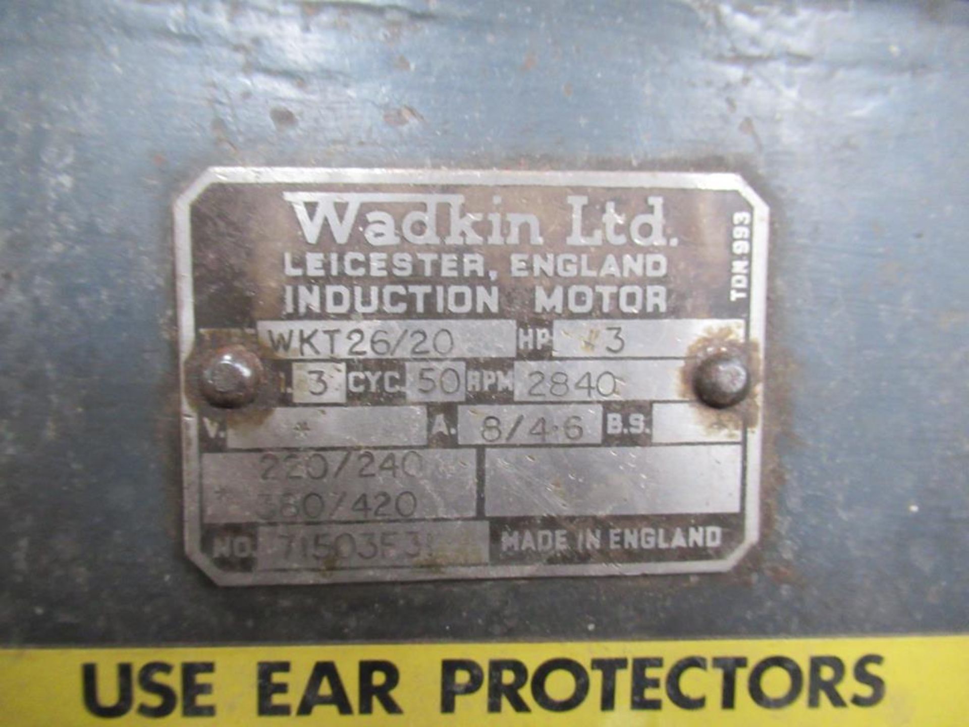 Wadkin EKA 4 head tenoning machine with brake 3 phase - Image 6 of 9