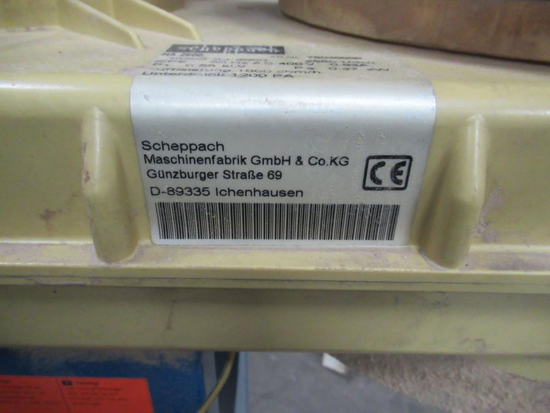 Scheppach ha2600 Mobile Single Bag Dust Extractor - Image 6 of 6